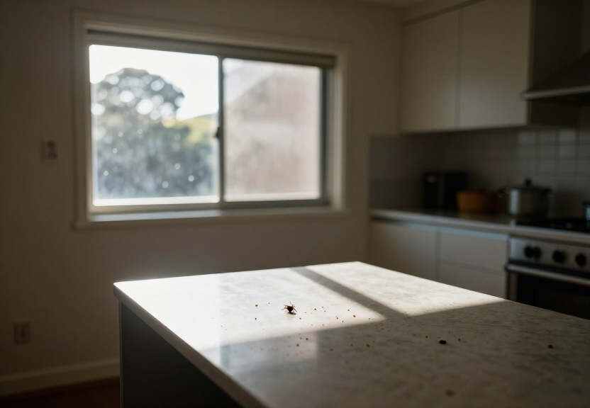 Rodent droppings in a Granville roof space before treatment